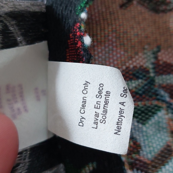 1990's Vintage Christmas Tapestry Vest Medium Large - Picture 12 of 17